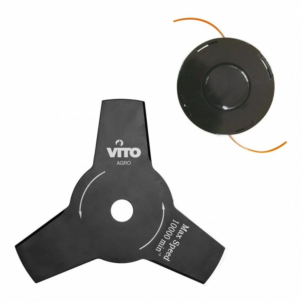 Débroussailleuse Thermique Moteur 2t 42cc Vito Agro Harnais + Lame + Fil Nylon – Image 2