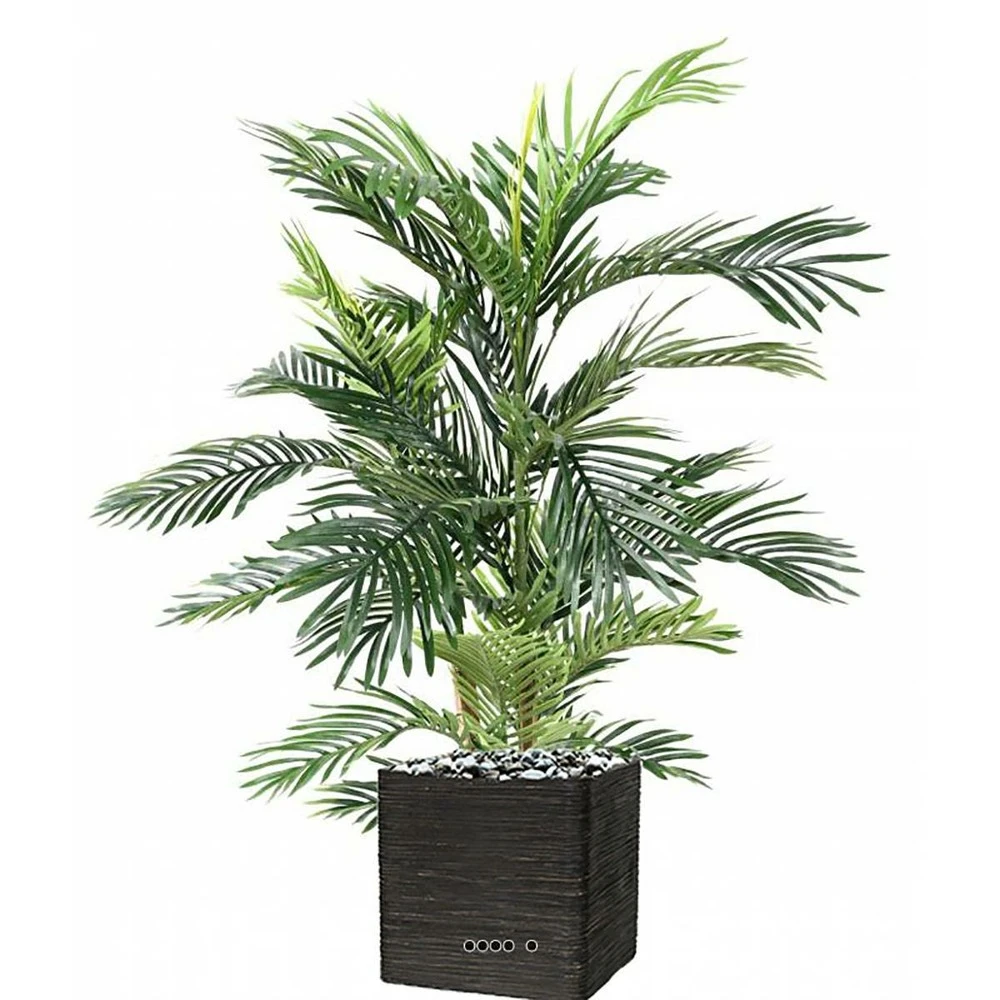 Joli Palmier Areca Artificiel En Pot Multitroncs H 120 Cm Vert - Choisissez Votr – Image 2