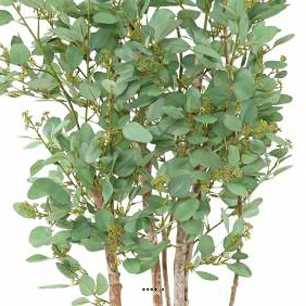 Joli Faux Eucalyptus En Pot H 160 Cm Feuillage Tissu Vert – Image 3
