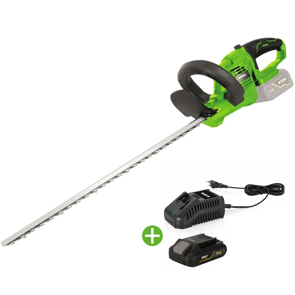 Taille Haies Sans Fil 20v Lame 51cm + Batterie Lithium 2ah + Chargeur Rapide Vito Ego Li – Image 4