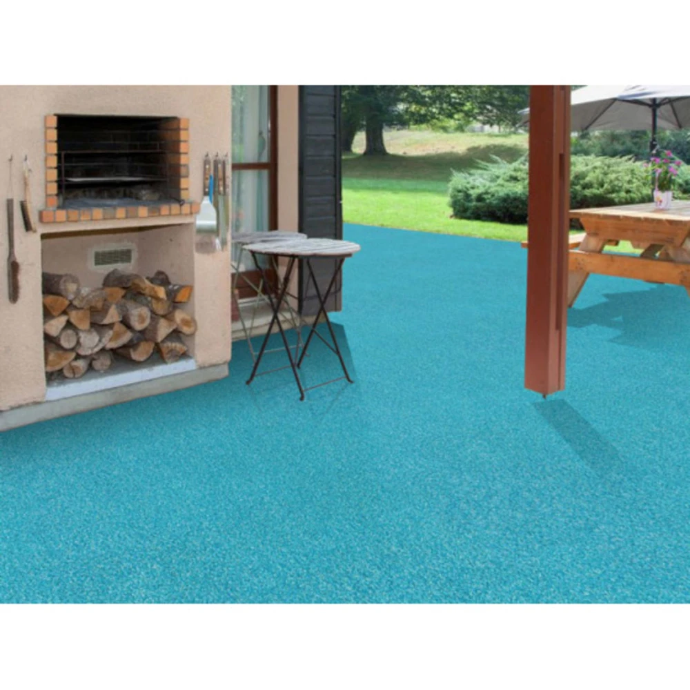 Gazon Synthétique Happy Party - Couleur Bleu - Classé Feu - 20mm - 2m X 2m – Image 2