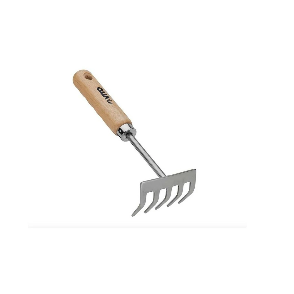 Kit 10 Outils De Jardin Manche Bois Vito Inox Et Fer Forgés à La Main – Image 4