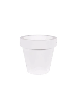 Pot De Fleurs Magnolia 120 ø120x114cm - Blanc