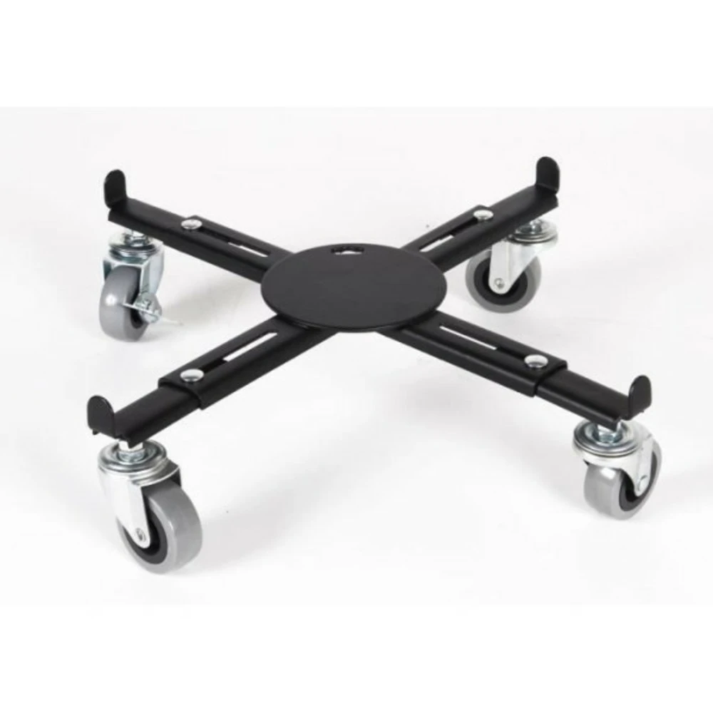 Eda Support Extensible A Roulettes - Pour Pots De Fleurs Carrés Et Ronds - Métal