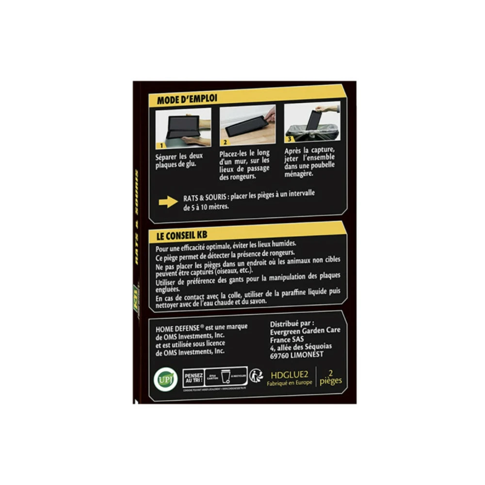 Piège à Glue Rats Et Souris Kb Home Defense - 2 Pcs – Image 2