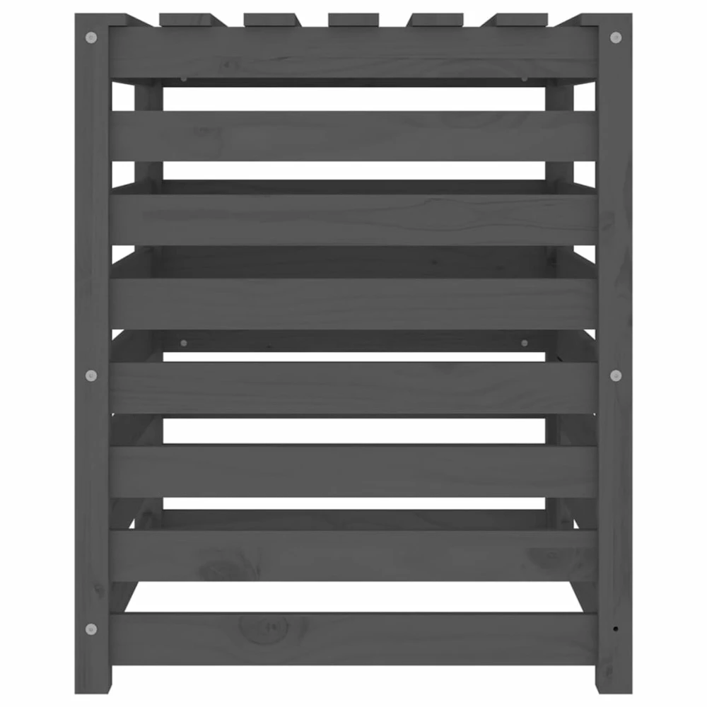 VIDAXL Composteur Gris 63,5x63,5x77,5 Cm Bois Massif De Pin – Image 7