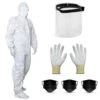 Kit Complet De Protection Combinaison Xl Paire De Gants Taille 11 Masque Visière