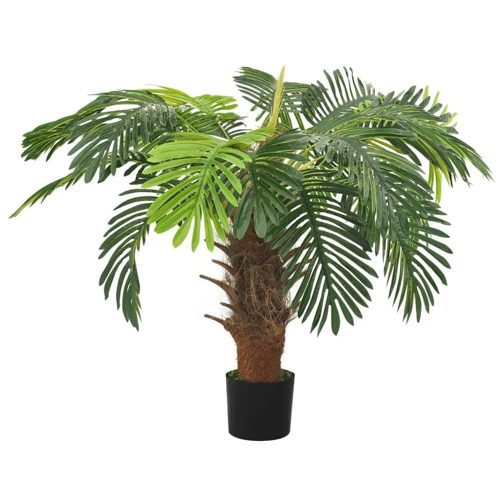 VIDAXL Palmier Cycas Artificiel Avec Pot 90 Cm Vert – Image 2